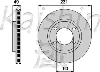 Kaishin CBR159 - Спирачен диск vvparts.bg