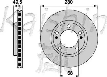 Kaishin CBR162 - Спирачен диск vvparts.bg