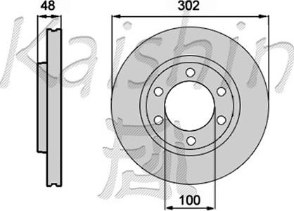 Kaishin CBR108 - Спирачен диск vvparts.bg