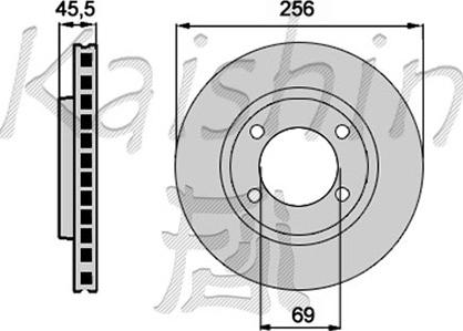 Kaishin CBR102 - Спирачен диск vvparts.bg