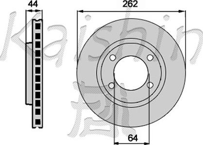 Kaishin CBR183 - Спирачен диск vvparts.bg