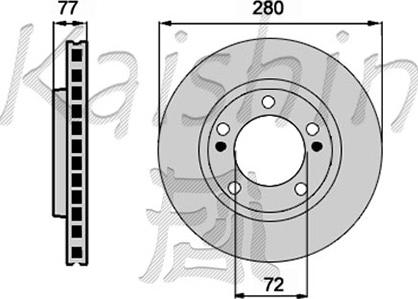 Kaishin CBR131 - Спирачен диск vvparts.bg