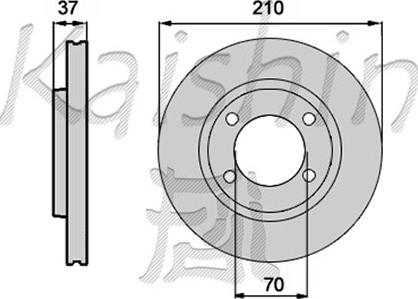 Kaishin CBR120 - Спирачен диск vvparts.bg