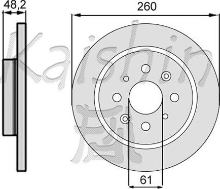 Kaishin CBR393 - Спирачен диск vvparts.bg