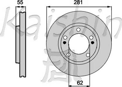 Kaishin CBR354 - Спирачен диск vvparts.bg