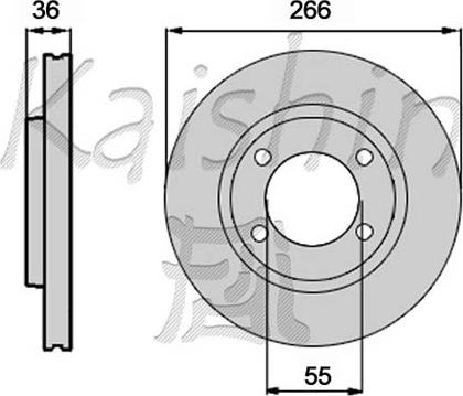 Champion 562412CH - Спирачен диск vvparts.bg