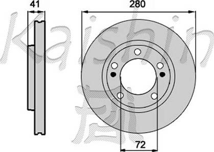 Kaishin CBR334 - Спирачен диск vvparts.bg