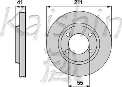 Kaishin CBR323 - Спирачен диск vvparts.bg