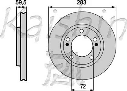 Kaishin CBR241 - Спирачен диск vvparts.bg