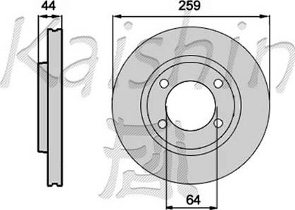 Kaishin CBR257 - Спирачен диск vvparts.bg