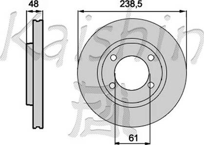 Kaishin CBR260 - Спирачен диск vvparts.bg