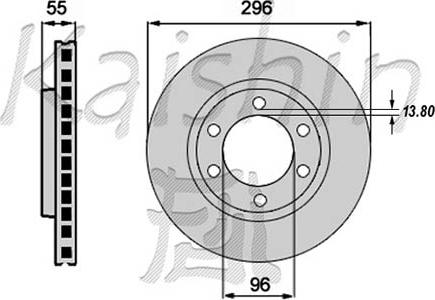 Kaishin CBR229 - Спирачен диск vvparts.bg