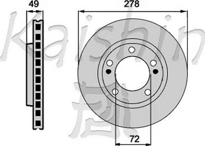 Kaishin CBR220 - Спирачен диск vvparts.bg