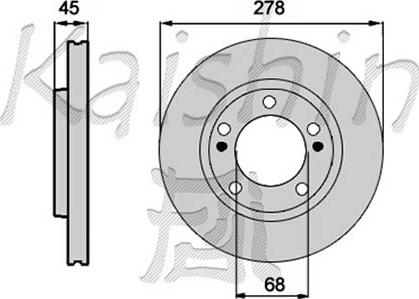 Kaishin CBR279 - Спирачен диск vvparts.bg