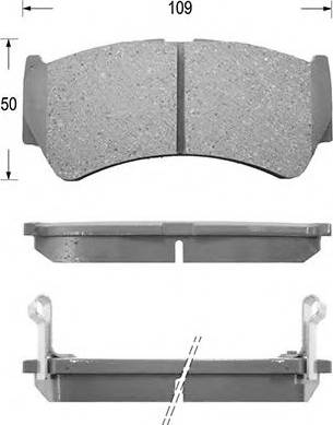 Kaishin D9032 - Комплект спирачно феродо, дискови спирачки vvparts.bg