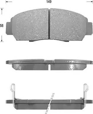 Icer 181543-230 - Комплект спирачно феродо, дискови спирачки vvparts.bg