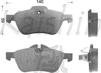 Kaishin D10149 - Комплект спирачно феродо, дискови спирачки vvparts.bg