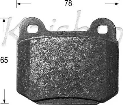 Kaishin D10125 - Комплект спирачно феродо, дискови спирачки vvparts.bg