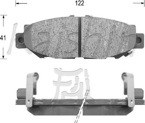 Kaishin D2112M - Комплект спирачно феродо, дискови спирачки vvparts.bg