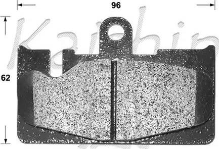 Kaishin D2213 - Комплект спирачно феродо, дискови спирачки vvparts.bg