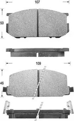 Textar 20767 150  0 5 T4047 - Комплект спирачно феродо, дискови спирачки vvparts.bg