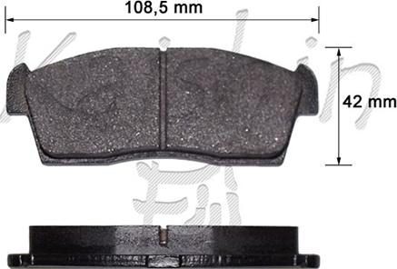 Kaishin FK9027 - Комплект спирачно феродо, дискови спирачки vvparts.bg