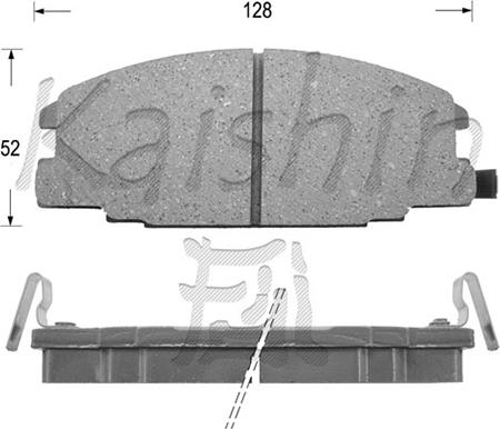 Kaishin FK4029 - Комплект спирачно феродо, дискови спирачки vvparts.bg