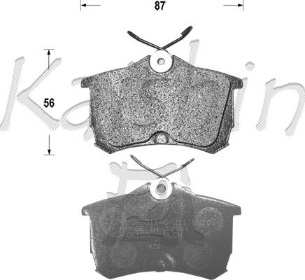 Kaishin FK5109 - Комплект спирачно феродо, дискови спирачки vvparts.bg