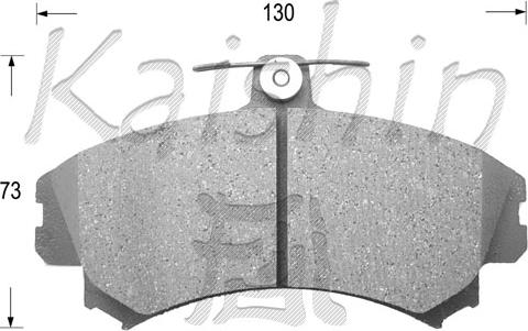 Kaishin FK6090 - Комплект спирачно феродо, дискови спирачки vvparts.bg