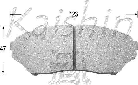 Kaishin FK6089 - Комплект спирачно феродо, дискови спирачки vvparts.bg