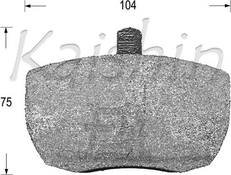 Kaishin FK10098 - Комплект спирачно феродо, дискови спирачки vvparts.bg