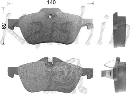 Kaishin FK10149 - Комплект спирачно феродо, дискови спирачки vvparts.bg