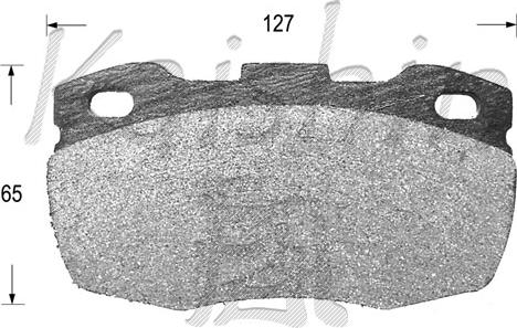 Kaishin FK10100 - Комплект спирачно феродо, дискови спирачки vvparts.bg