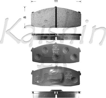Kaishin FK1013 - Комплект спирачно феродо, дискови спирачки vvparts.bg