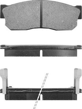 Kaishin FK1035 - Комплект спирачно феродо, дискови спирачки vvparts.bg