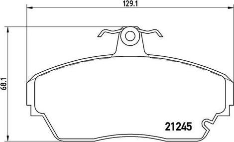 Kaishin FK11386 - Комплект спирачно феродо, дискови спирачки vvparts.bg