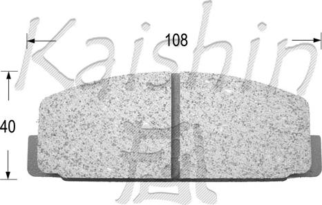 Kaishin FK3027 - Комплект спирачно феродо, дискови спирачки vvparts.bg