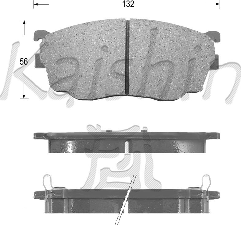 Kaishin FK3101 - Комплект спирачно феродо, дискови спирачки vvparts.bg