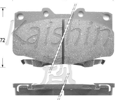 Kaishin FK2094 - Комплект спирачно феродо, дискови спирачки vvparts.bg