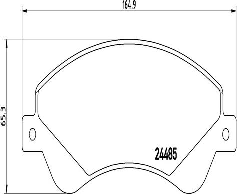 Kaishin FK20300 - Комплект спирачно феродо, дискови спирачки vvparts.bg