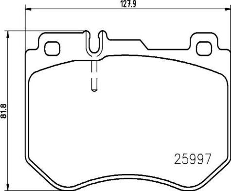 Kaishin FK20302 - Комплект спирачно феродо, дискови спирачки vvparts.bg