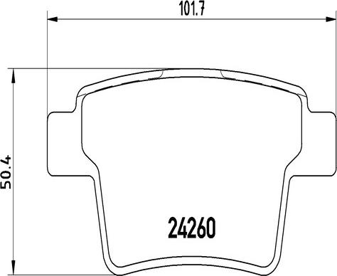 Kaishin FK20320 - Комплект спирачно феродо, дискови спирачки vvparts.bg