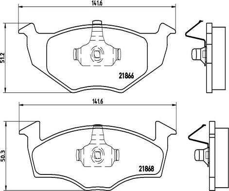 Kaishin FK20290 - Комплект спирачно феродо, дискови спирачки vvparts.bg