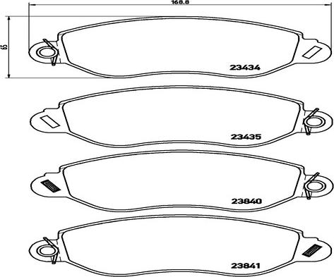 Kaishin FK20246 - Комплект спирачно феродо, дискови спирачки vvparts.bg