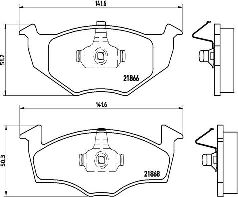 Kaishin FK20216 - Комплект спирачно феродо, дискови спирачки vvparts.bg