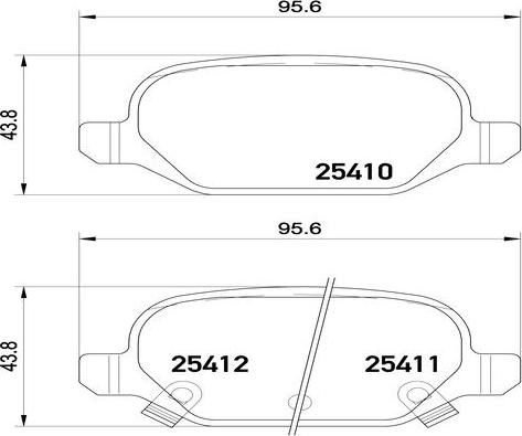 Kaishin FK20213 - Комплект спирачно феродо, дискови спирачки vvparts.bg