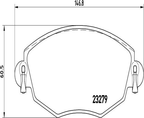 Kaishin FK20288 - Комплект спирачно феродо, дискови спирачки vvparts.bg