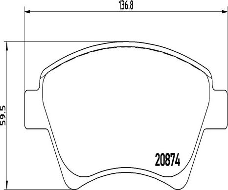 Kaishin FK20222 - Комплект спирачно феродо, дискови спирачки vvparts.bg