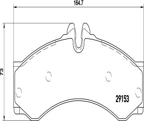 Kaishin FK20279 - Комплект спирачно феродо, дискови спирачки vvparts.bg