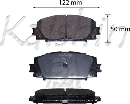 Kaishin FK2315 - Комплект спирачно феродо, дискови спирачки vvparts.bg